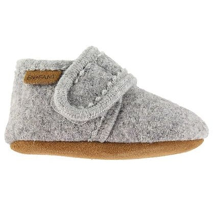 En Fant BABY Wool Grey Melange Slippers 1230