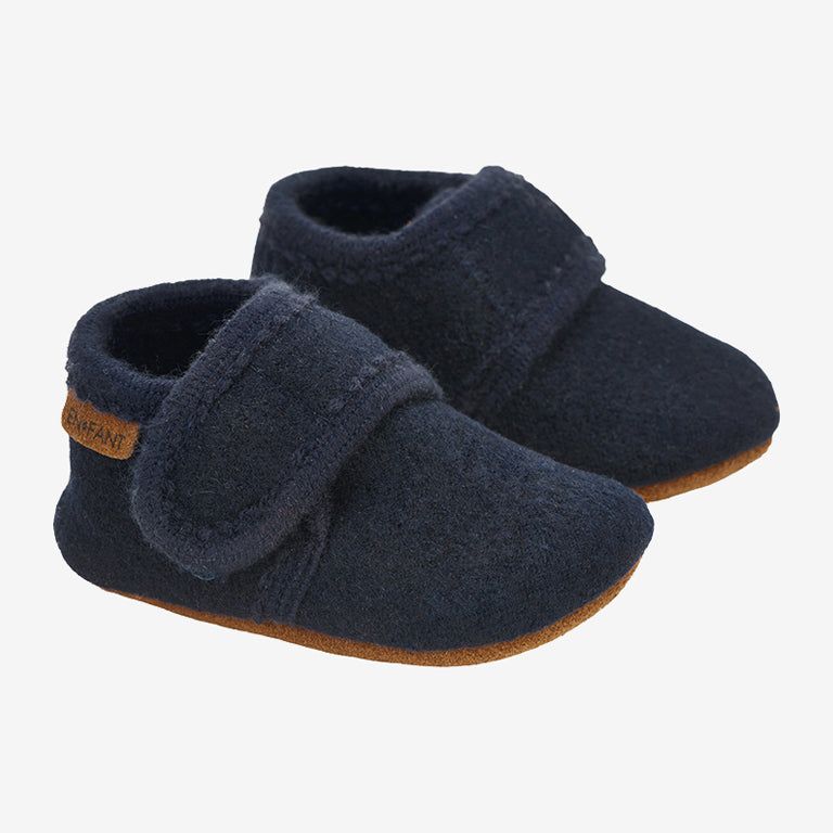 En Fant BABY Wool Navy Slippers - Studio Play