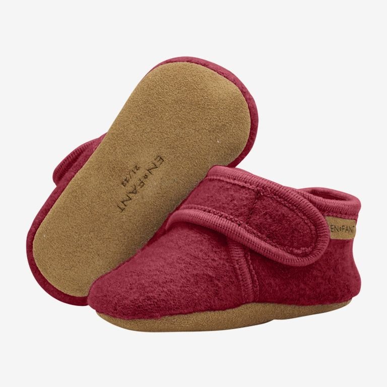 En Fant BABY Wool Rio Red Slippers - Studio Play