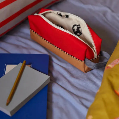 Sticky Lemon Pencil Case Wonders Colourblocking Red Hat Jane Beige