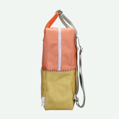 Sticky Lemon Backpack Large Wonders Colourblocking Coral Pink / Reed Green