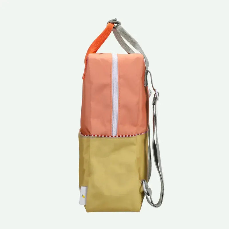 Sticky Lemon Backpack Large Wonders Colourblocking Coral Pink / Reed Green