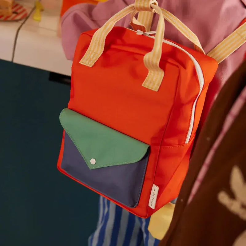 Sticky Lemon backpack Medium Wonders Envelope Lifebuoy Orange