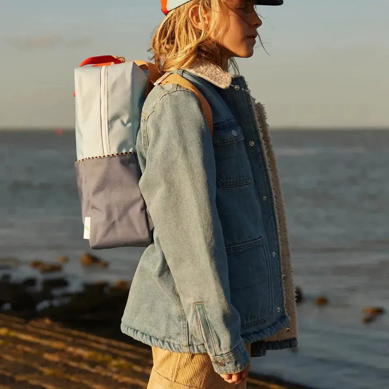 Sticky Lemon Backpack Large Wonders Colourblocking Zissou Blue / Blue Whale