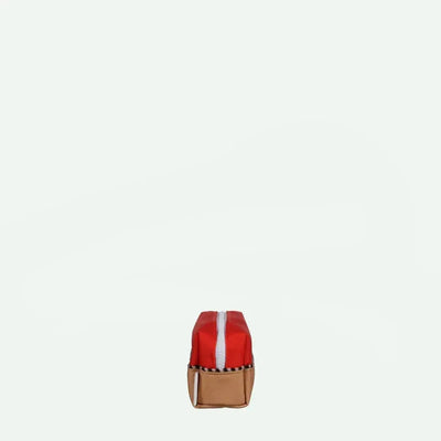 Sticky Lemon Pencil Case Wonders Colourblocking Red Hat Jane Beige