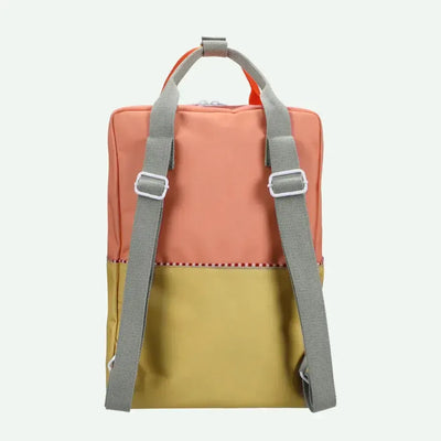 Sticky Lemon Backpack Large Wonders Colourblocking Coral Pink / Reed Green