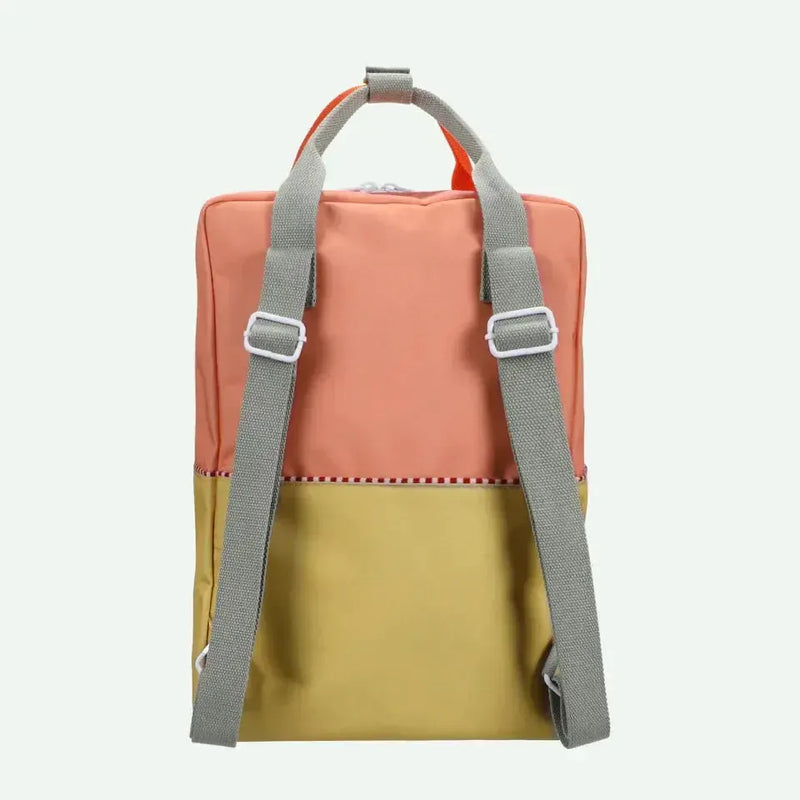 Sticky Lemon Backpack Large Wonders Colourblocking Coral Pink / Reed Green