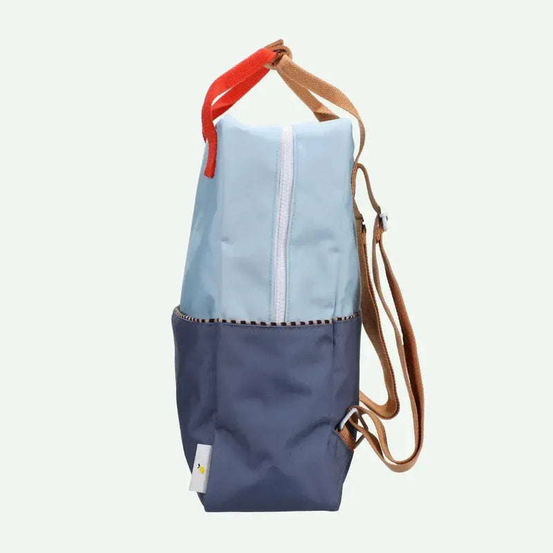 Sticky Lemon Backpack Large Wonders Colourblocking Zissou Blue / Blue Whale