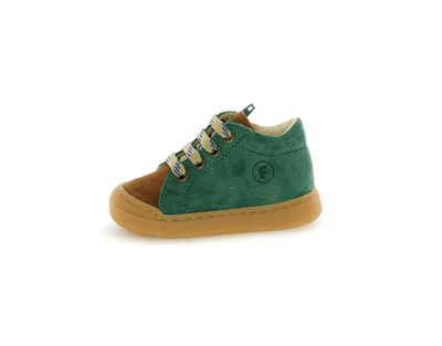 Falcotto BABY Sneaker Snopes Zip Suede Green Bottle - Cuoio - Studio Play