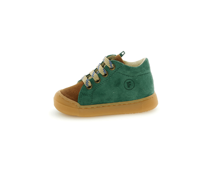 Falcotto BABY Sneaker Snopes Zip Suede Green Bottle - Cuoio - Studio Play