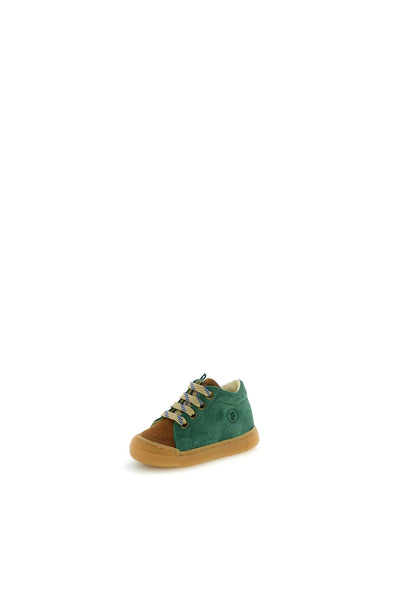 Falcotto BABY Sneaker Snopes Zip Suede Green Bottle - Cuoio - Studio Play