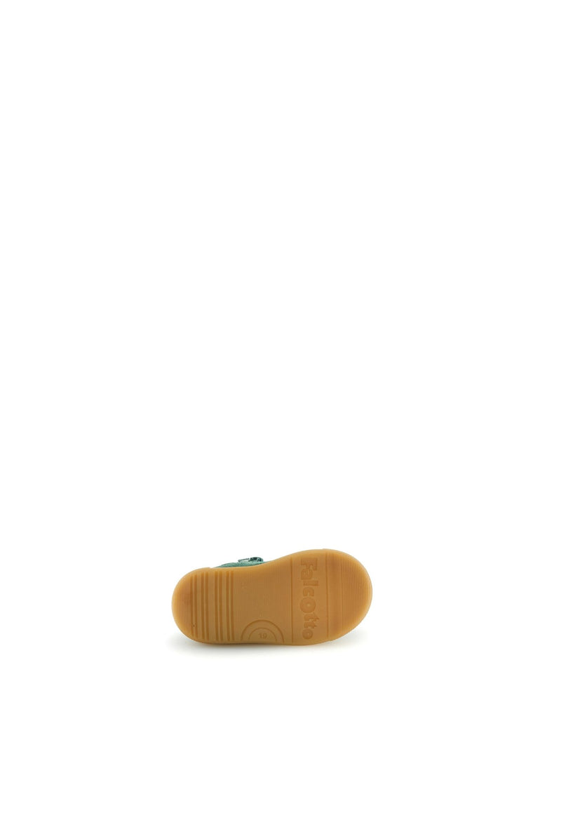 Falcotto BABY Sneaker Snopes Zip Suede Green Bottle - Cuoio - Studio Play