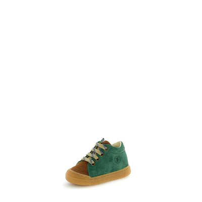 Falcotto KIDS Sneaker Snopes Zip Suede Green Bottle Cuoio