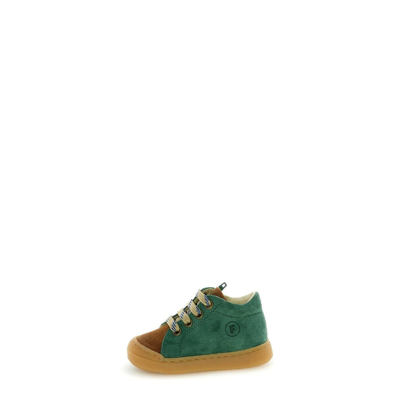 Falcotto KIDS Sneaker Snopes Zip Suede Green Bottle Cuoio