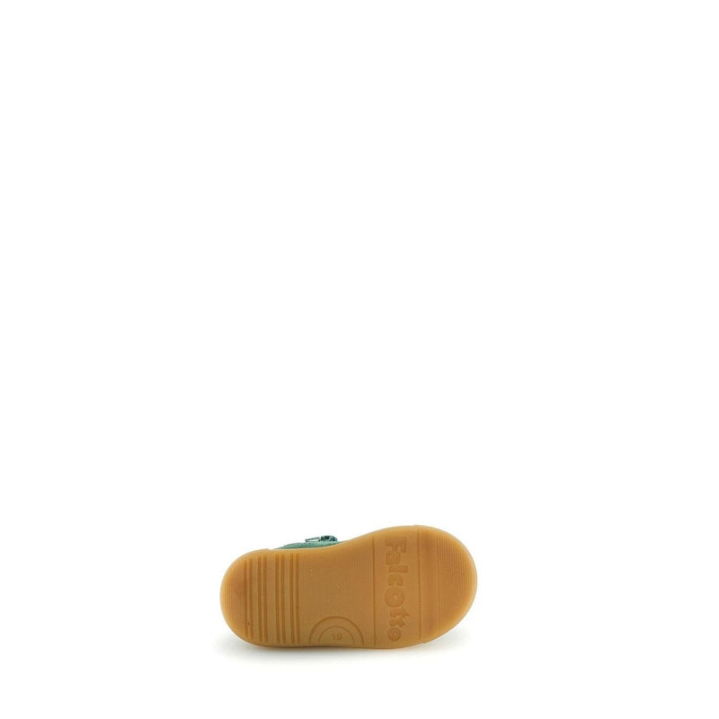Falcotto KIDS Sneaker Snopes Zip Suede Green Bottle Cuoio