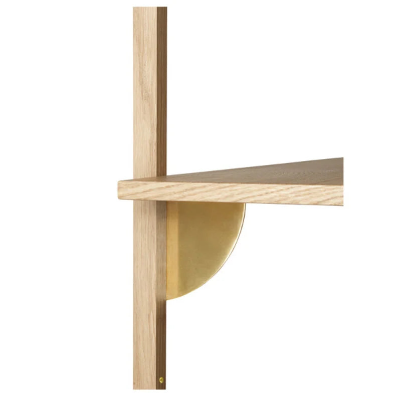 Ferm Living Sector Shelf S/N Oak - Brass