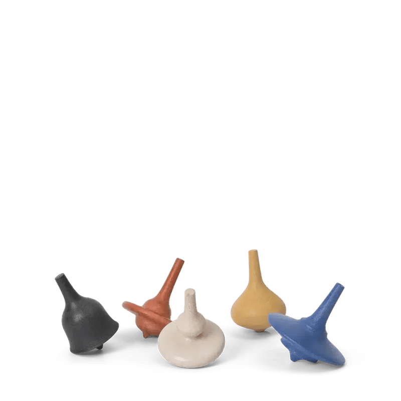 Ferm Living Spin Tops Set Of 5 - Studio Play
