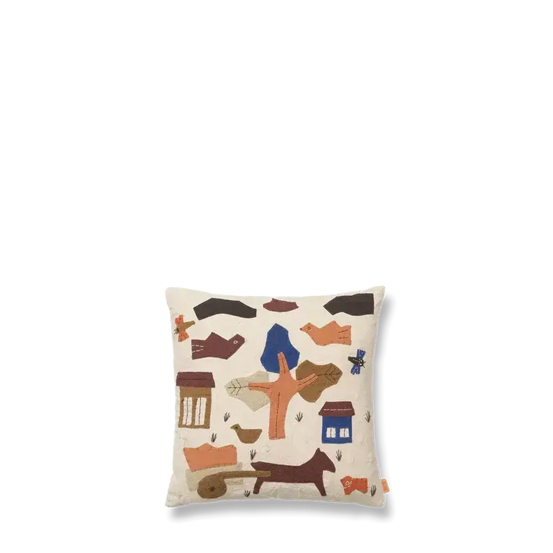 Ferm Living Village Cushion Off White