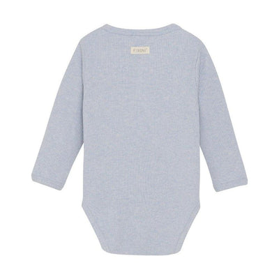 Fixoni Baby Wrap Body LS Rib Zen Blue - Studio Play