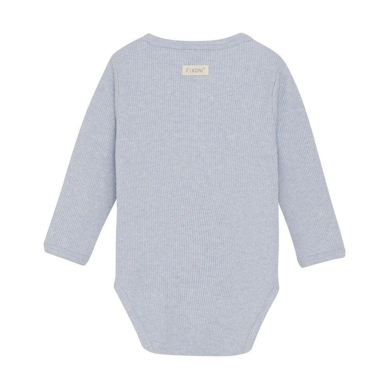 Fixoni Baby Wrap Body LS Rib Zen Blue - Studio Play