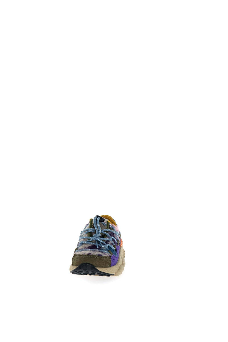 Flower Mountain KIDS Raikiri 3 E - Calf/Cloth Militaire/ Multi/Violet - Studio Play