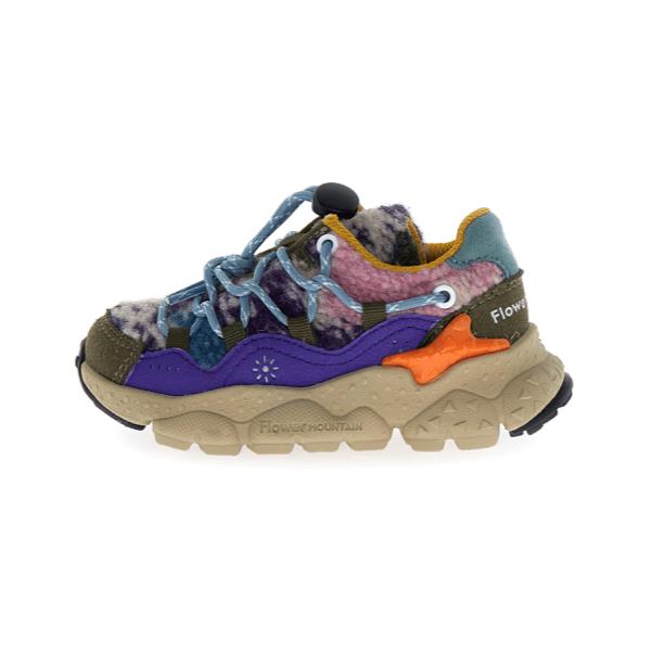 Flower Mountain KIDS Raikiri 3 E-Calf/Cloth Militaire/ Multi/Violet
