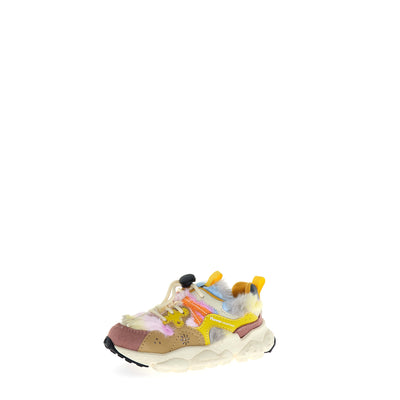 Flower Mountain KIDS Yamano 3 E-Calf/Fur Phard/ Beige/ Mauve