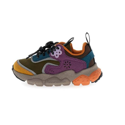 Flower Mountain TEEN Doi Junior E-calf/Nylon Olive/Militaire/ Deep Purple