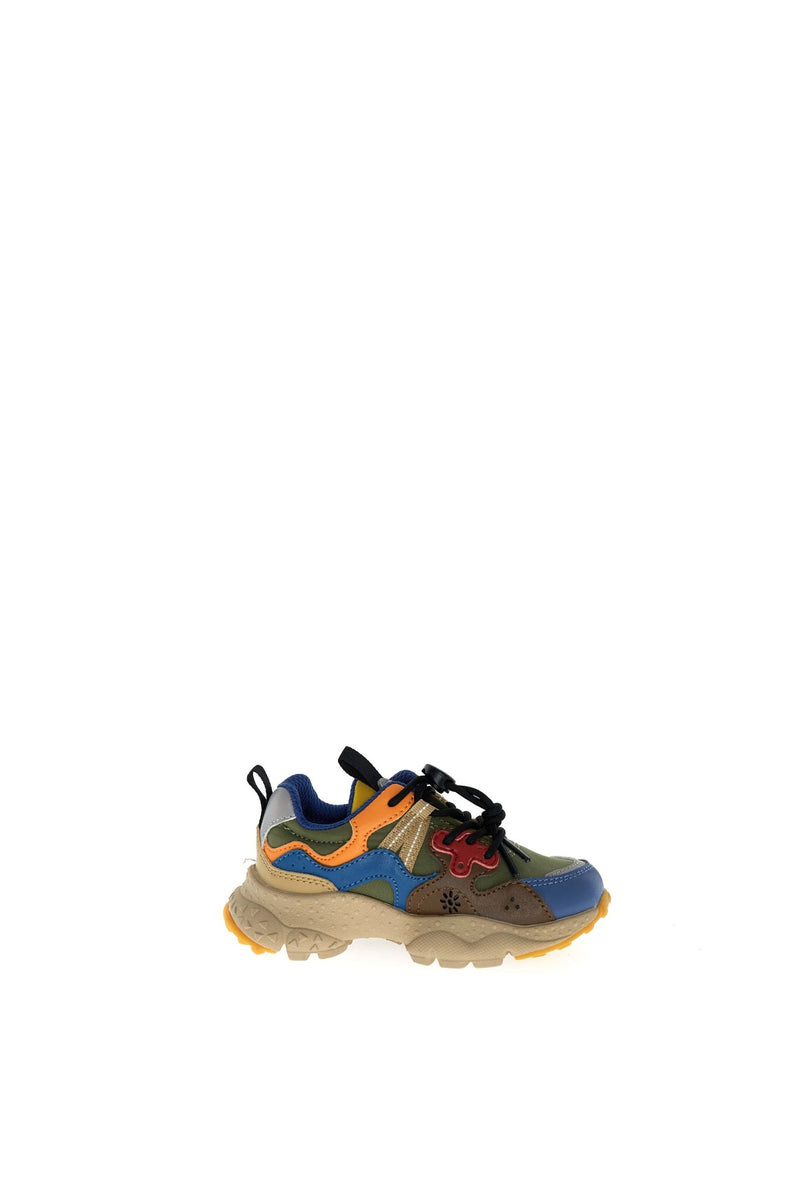 Flower Mountain TEENS Yamano 3 E - Calf/Nylon Mistral Blue Olive Mud - Studio Play