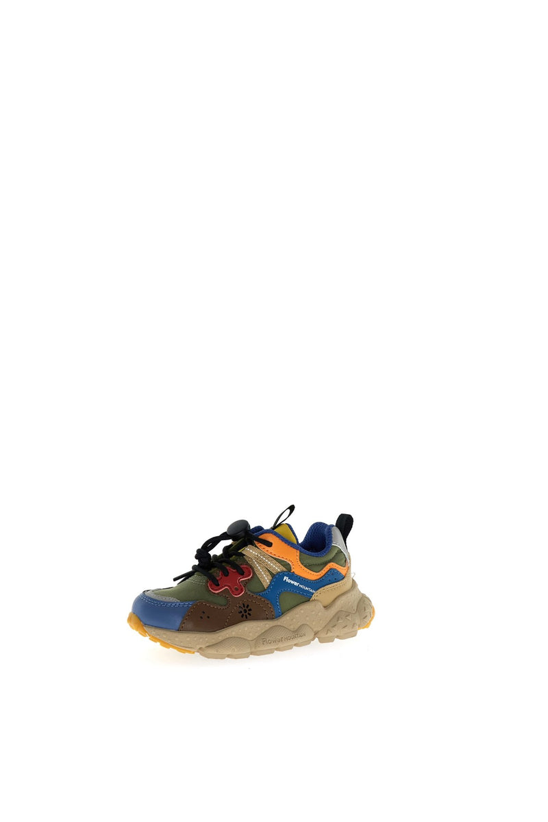 Flower Mountain TEENS Yamano 3 E - Calf/Nylon Mistral Blue Olive Mud - Studio Play