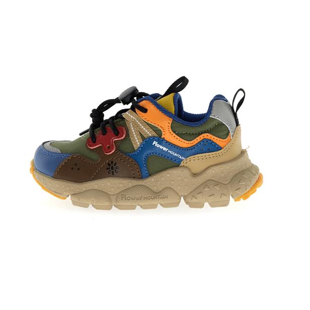 Flower Mountain KIDS Yamano 3 E-Calf/Nylon Mistral Blue Olive Mud