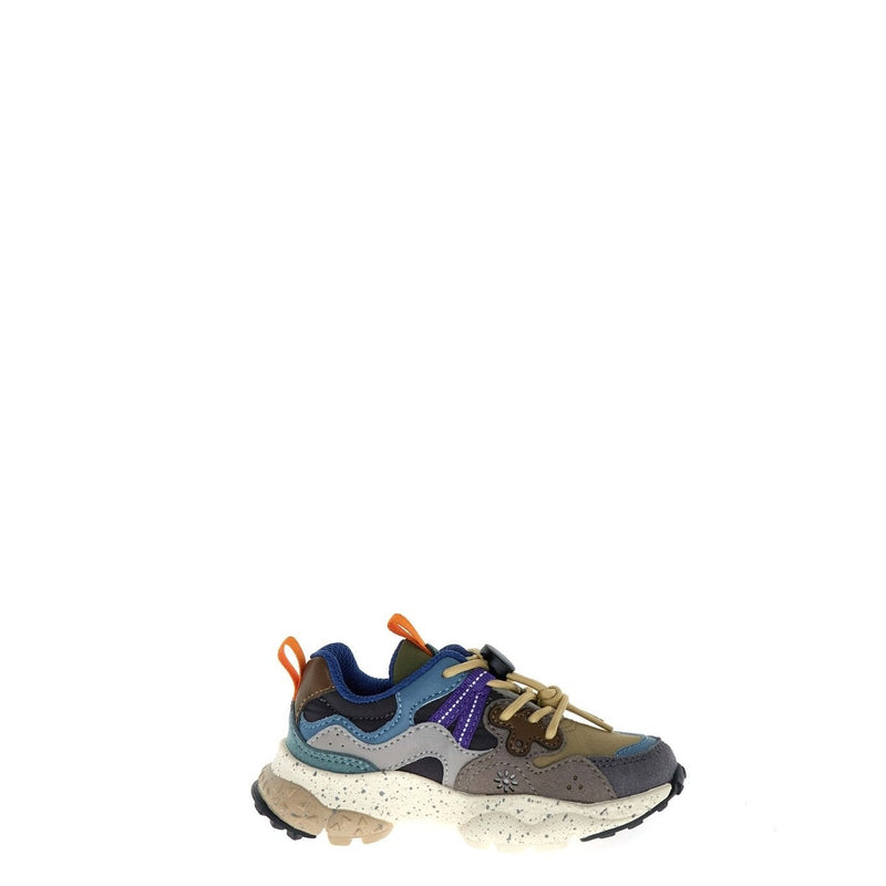 Flower Mountain TEENS Yamano Junior E-calf/Nylon Dark Grey/ Light Brown/Grey