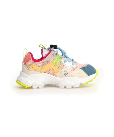 Flower Mountain Yamano 3 junior e-calf/ mesh light blue-peach-white