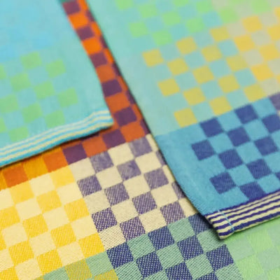 Foekje Fleur Tea Towel #57B Checkered Check