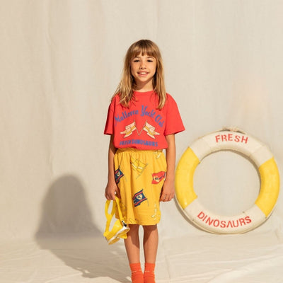 Fresh Dinosaurs Flag Skirt