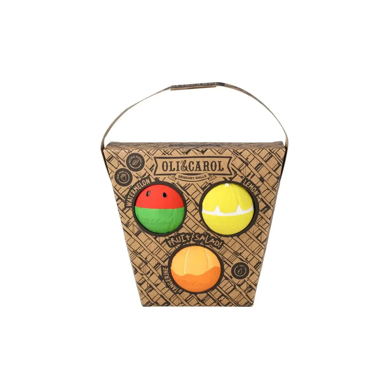 Oli & Carol Bad & Bijtspeeltje Fruit Salade Sensory Balls