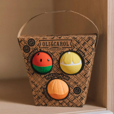 Oli & Carol Bad & Bijtspeeltje Fruit Salade Sensory Balls