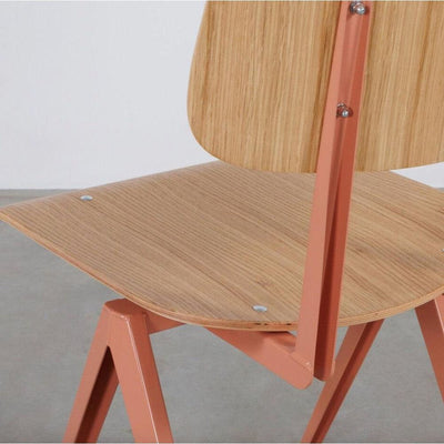 Galvanitas S16 Beigerood en Eiken Rug en Zitting - Studio Play