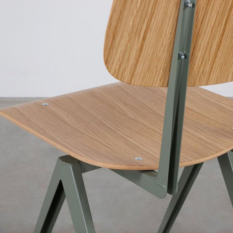 Galvanitas S16 Cementgrijs en Eiken Rug en Zitting - Studio Play