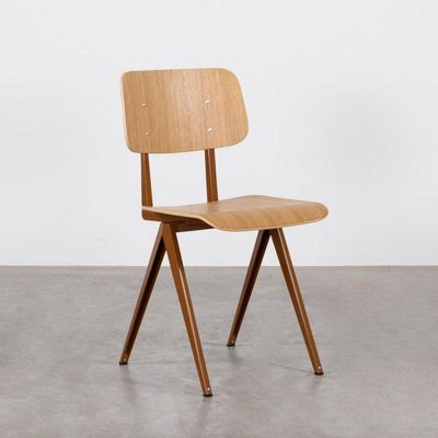 Galvanitas S16 Leembruin en Eiken Rug en Zitting - Studio Play
