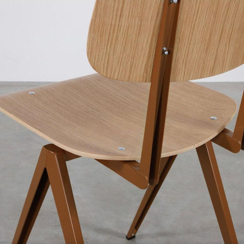 Galvanitas S16 Leembruin en Eiken Rug en Zitting - Studio Play
