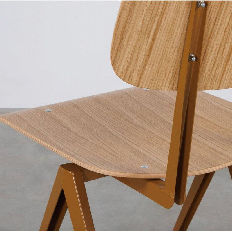 Galvanitas S16 Okerbruin en Eiken Rug en Zitting - Studio Play