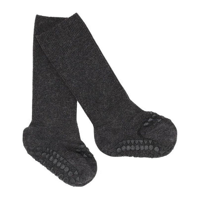 Go Baby Go antislip Bamboo Dark Grey Melange - Studio Play