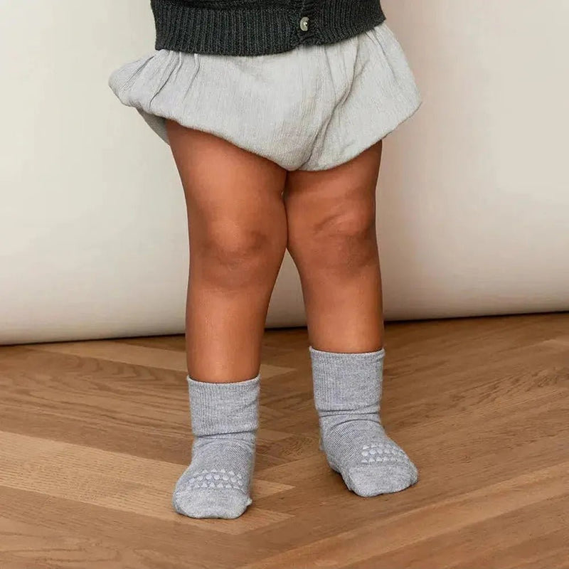 Go Baby Go antislip Bamboo Grey Melange - Studio Play