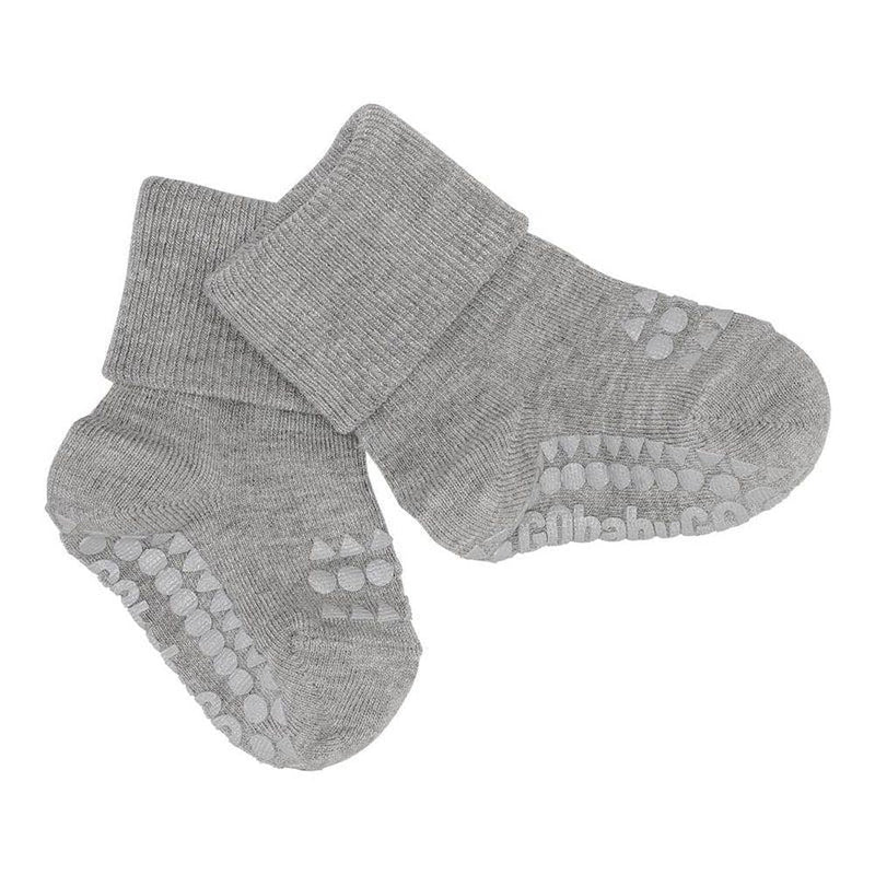 Go Baby Go antislip Bamboo Grey Melange - Studio Play