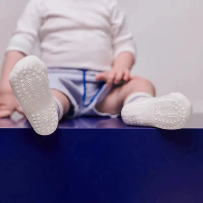 Go Baby Go antislip Sports Socks Blue - Studio Play