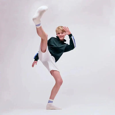 Go Baby Go antislip Sports Socks Blue - Studio Play