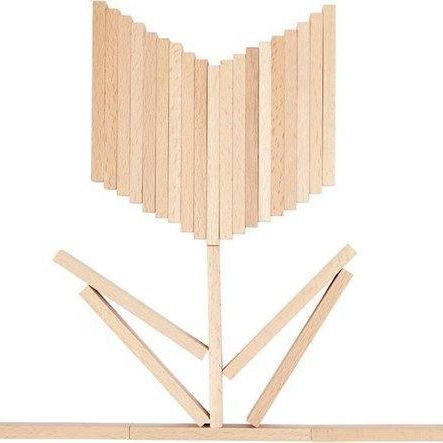 Goki Blokkendoos Bleek Hout - Studio Play
