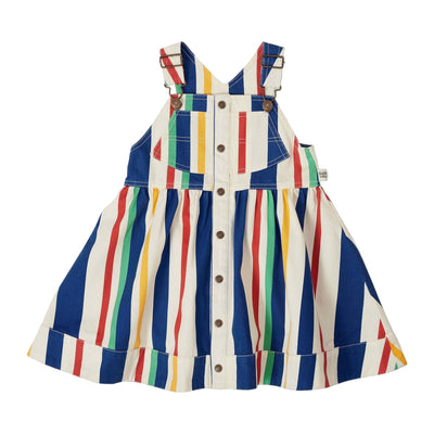 Goldie + Ace 90's Bold Stripe Heidi Pinafore Dress - Studio Play