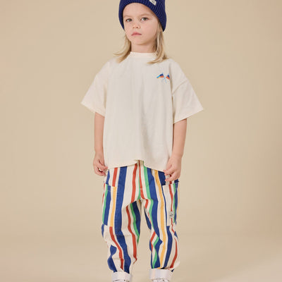Goldie + Ace BABY 90's Bold Stripe Kit Denim Pocket Pant